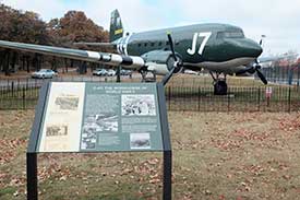 A complete and restored C-47 plane shared by the Friends of the Oklahoma History Center Inc.